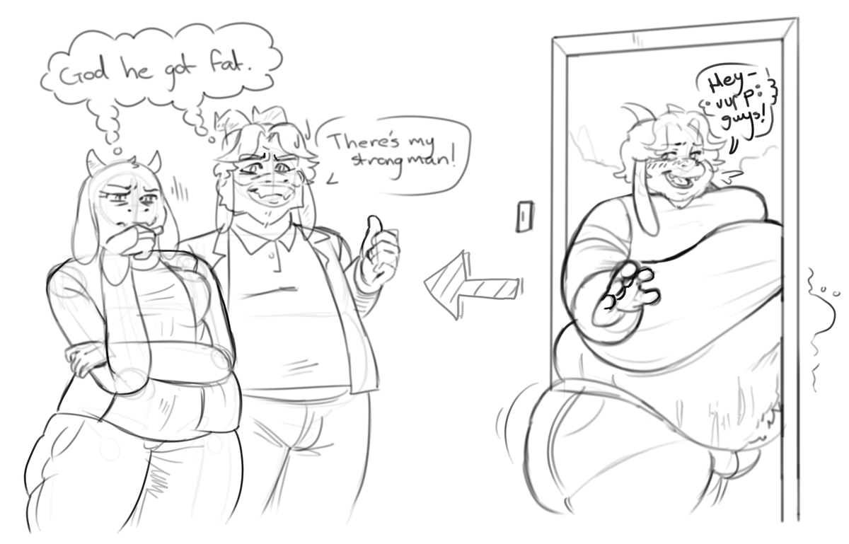 He looked skinnier over facetime. Hmmm...