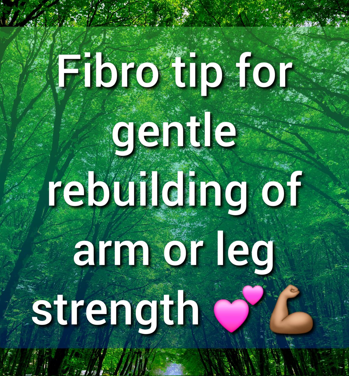 Grab a pair of wrist/ankle weights! Wear them around the house while you go about your day. This gentle intro to rebuilding strength may help avoid "Fibro injuries" and flares.

When your strength improves, move to an easy exercise routine using small dumbbells 😊💕💪🏽 

#Fibro