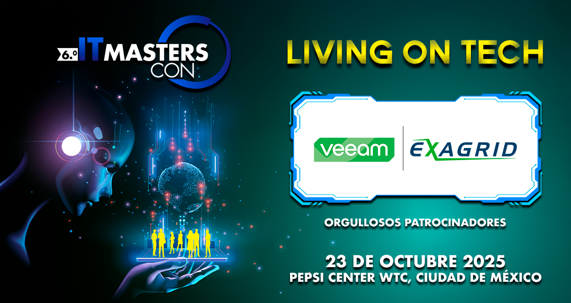 ITMastersMag's tweet photo. Con @Veeam | @ExaGrid, orgullosos patrocinadores del #ITMastersCON, puede proteger sus datos, recuperar información al instante y mantener la continuidad de tu negocio.
Aplique para una beca: https://t.co/azUlQi1j1J https://t.co/2fUuGVFuwu