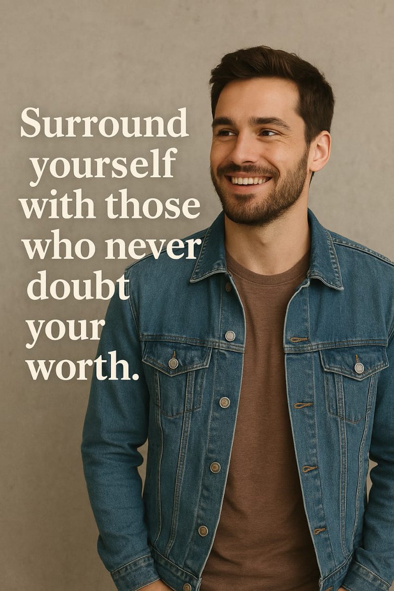 Surround yourself with those who never doubt your worth.