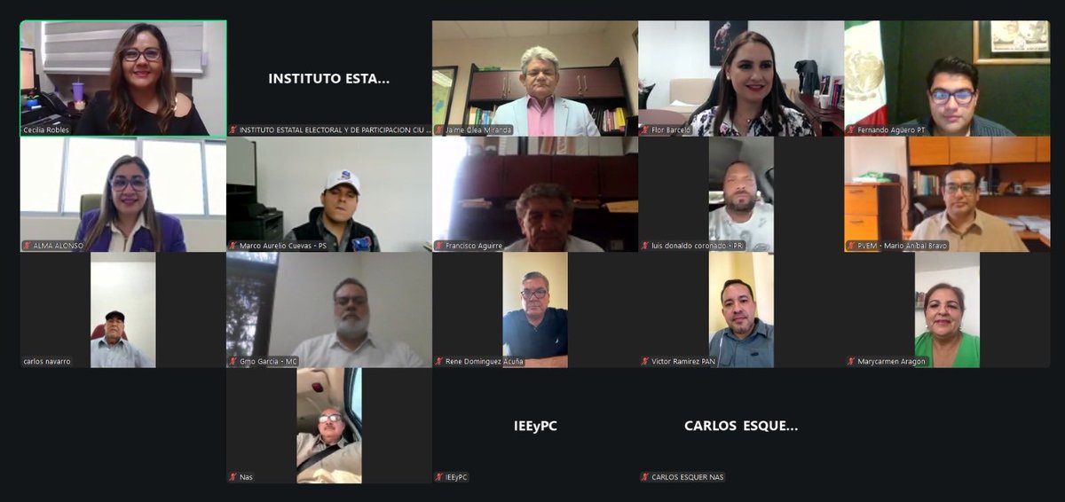 El día de hoy se llevo a cabo el Acto protocolario de Instalación de la Comisión Permanente de Organización y Logística Electoral del Instituto Estatal Electoral y de Participación Ciudadana en el cual se aprobó el Programa Anual de Trabajo de la Comisión Permanente de