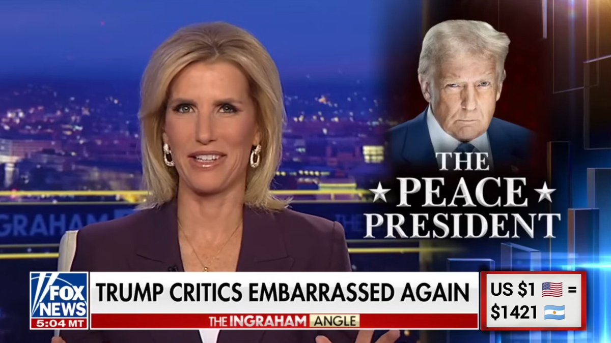 🚨 LA COTIZACIÓN DEL PESO ARGENTINO YA ESTÁ APARECIENDO EN LOS CANALES ESTADOUNIDENSES

LA PESIFICACIÓN DEL MUNDO HA COMENZADO