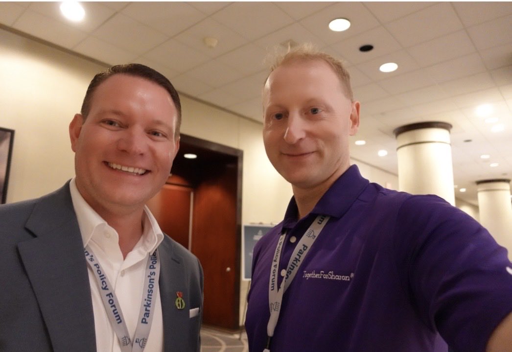 togetherforsha1's tweet photo. With Eric Richardson, CEO/President at National Parkinsons Institute. The Parkinson’s Policy Forum reminded me of the power of advocacy. I’m proud to have joined this incredible community to push for progress in research and care. #PDPolicyForum #Act4PD #togetherforsharon https://t.co/25rDbjdC6Y