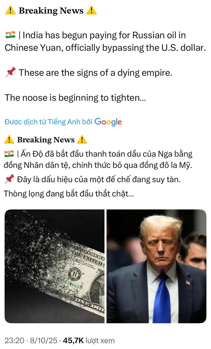 Nesaragesaraknm's tweet image. USD KẾT THÚC!
Nhiều bạn đến đây ko thấy ván bài LM chơi. Họ vẫn nghĩ Trump chống Brics ? Sai lầm lớn.
=&amp;gt; Trump đã loại Fed 2020 thậm chí kiểm soát Fed từ 2012. Trump loại Fed cũng là loại Usd của Rothschild. Usd là tiền máu, tiền quyền lực thao túng của…