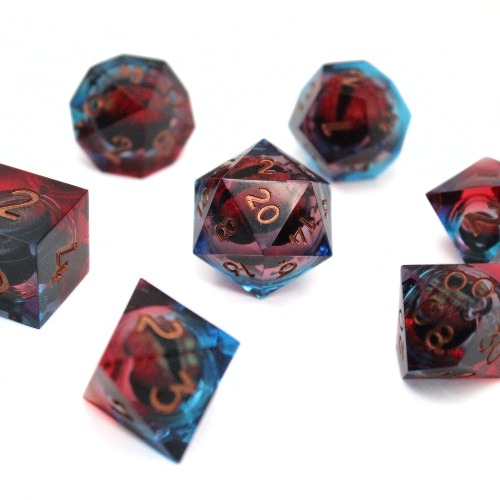 I just received Blue and Red Dragon Eye Liquid Core 7pcs Dice Set | Sharp Edge Dice by 12 Parsecs Designs from Anonymous via Throne. Thank you! throne.com/sorceresszephyr #Wishlist #Throne