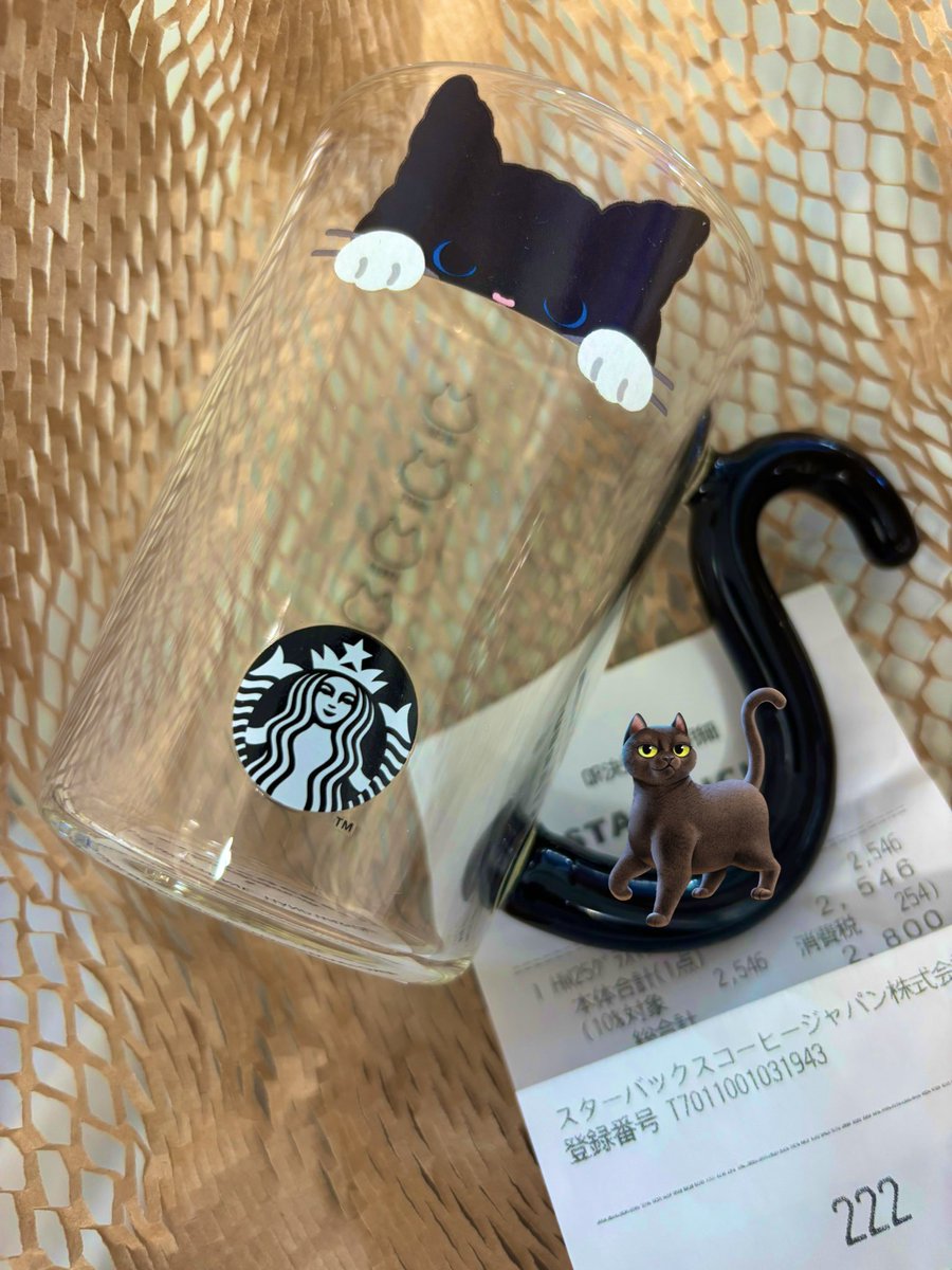 haluca___'s tweet photo. 出勤前に遠回りしてスタバへ🐾

ハロウィン2025耐熱グラスマグキャット🐈‍⬛"
ฅ•ω•ฅおむかえしました♪̊̈♪̆̈ https://t.co/Hoo9113PlN