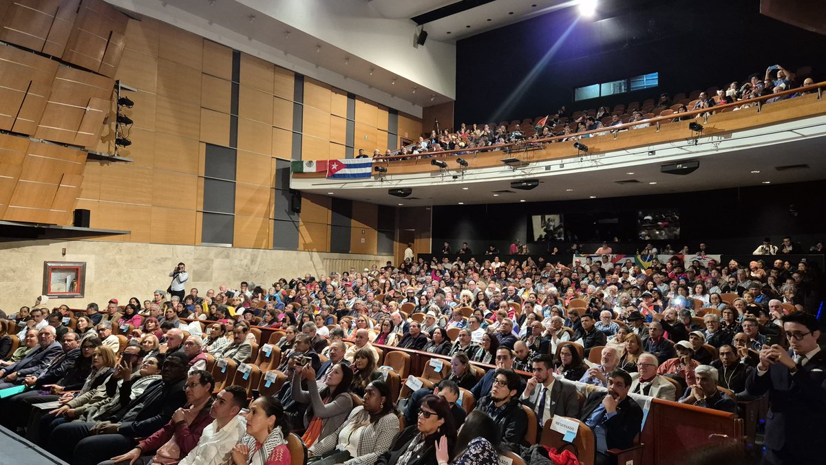 ¡Ahora mismo! Desde el Centro Nacional de las Artes, en la Ciudad de México, se inaugura el IX Encuentro Continental Latinoamericano y Caribeño de Solidaridad con Cuba. Un espacio clave para la unidad y la amistad entre los pueblos. #SolidaridadConCuba #CubaVencerá #ICAPCuba