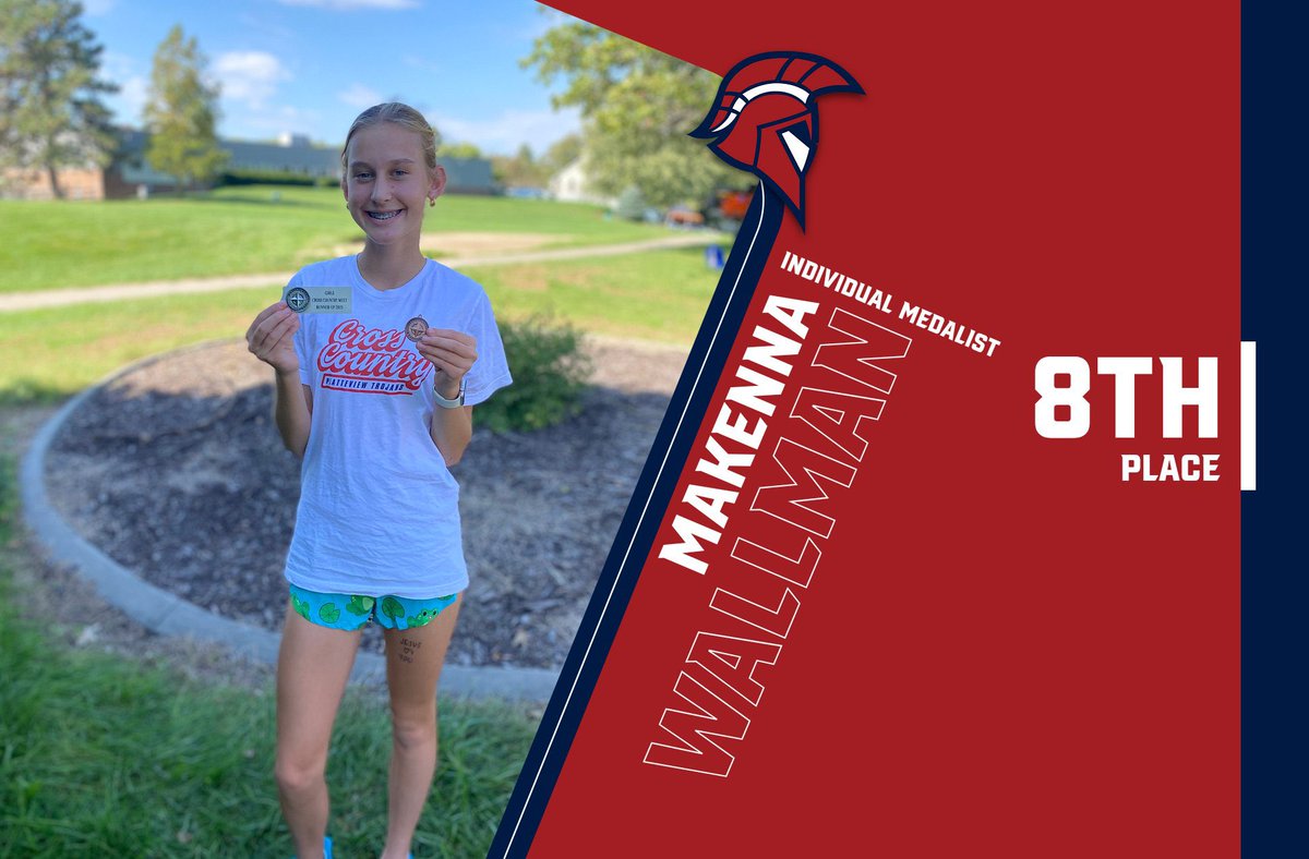 Platteview_XC's tweet photo. The girls finish runner-up at the conference meet with some impressive individual finishes!

Brooklyn Kermmoade-Champion🥇
Makenna Wallman- 8th  ⬇️32 sec PR
Katy Neneman-9th ⬇️18 sec PR https://t.co/QzG2GQX59r