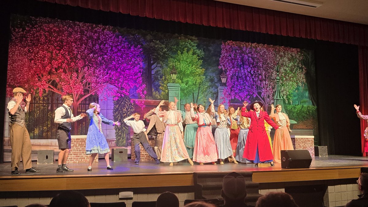 NHS_Titans's tweet photo. I think we all know the word we'd use to describe the #NorrisTitans musical performance of Mary Poppins, but we cant spell it! Supercal....you know the rest! Come see it for yourself! Shows Fri, Sat, and Sun! https://t.co/1De25szYxK