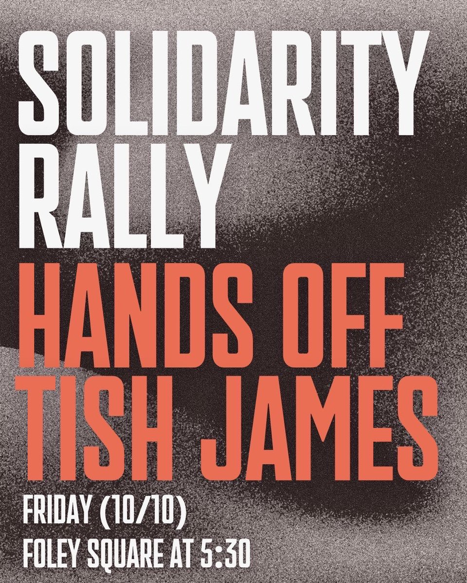NYWFP's tweet image. Tish James has always had New York’s back, and New Yorkers will always have hers.
Join us tomorrow at 5:30PM at Foley Square to stand with her.
Sign up here: mobilize.us/ny-wfp/event/8…