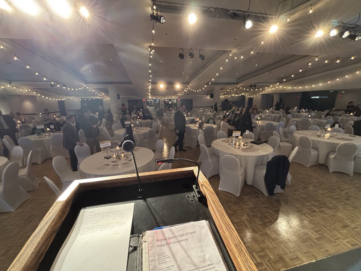 Proud to be the host for tonight’s Regina Sports Hall of Fame induction ceremony!