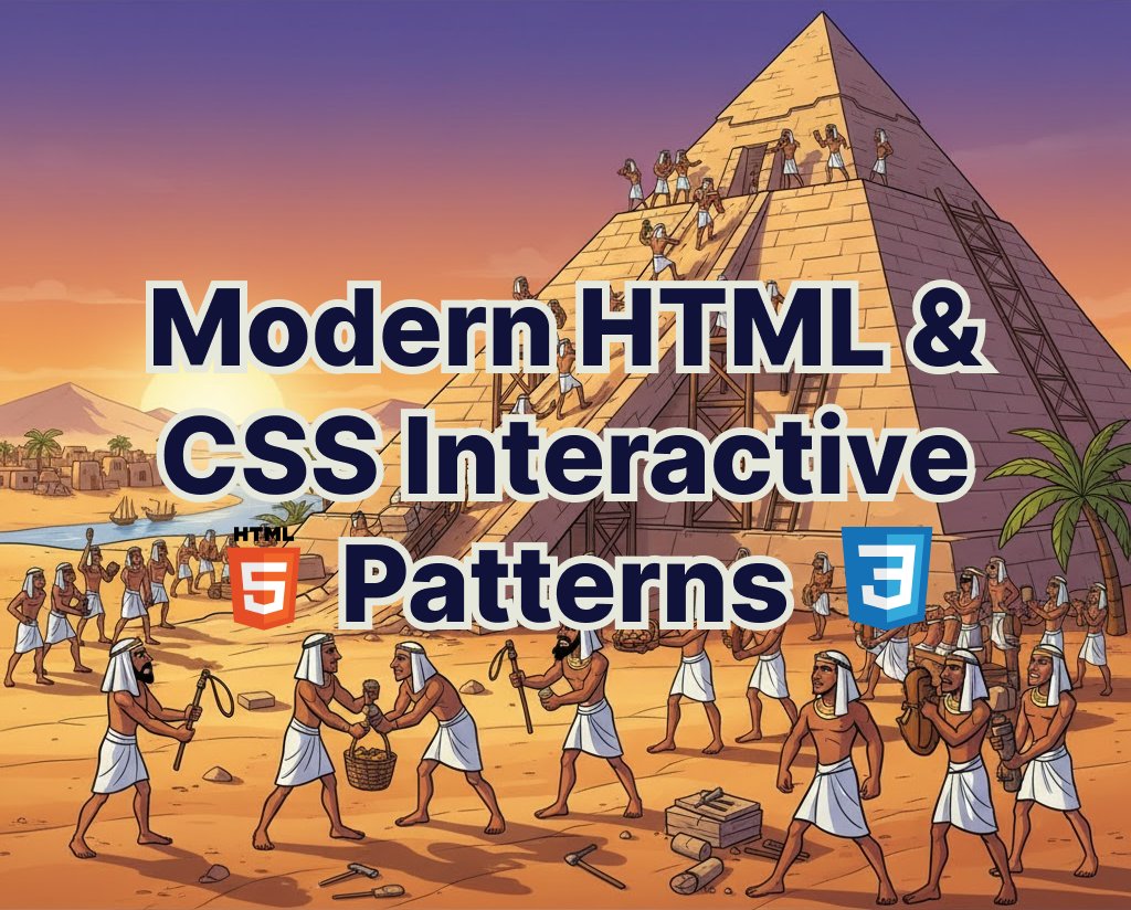jsdevspace's tweet image. Stop Reaching for JavaScript: Modern HTML & CSS Interactive Patterns jsdevspace.substack.com/p/stop-reachin… #css #html