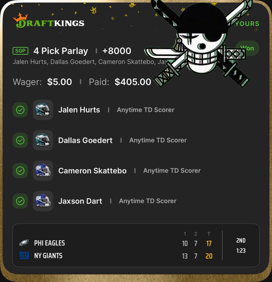 DomDoesDamage's tweet image. FIRST HALF SLASHHH🔥🔥🔥⚔️⚔️⚔️

50$ GIVEAWAY LIKE COMMENT RETWEET 

DO YALL WANT A HALF TIME SLIP