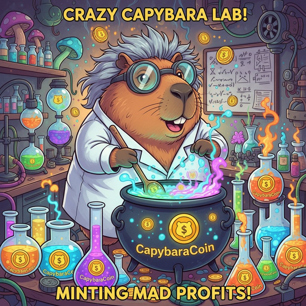 CapybaraCoin01's tweet photo. No laboratório da CapybaraCoin, estamos mintando lucros insanos! A fórmula secreta para o sucesso. 🧪💰 #viral #CapybaraCoin #CriptoLab #LucrosInsanos #Memecoin #InovaçãoCarteira para compra: 0xdf12440d19A2d415068EEFcaa030c817ce4e473bCanal do Telegram: https://t.co/a8PUUurWqA https://t.co/CYNdbtH3lx