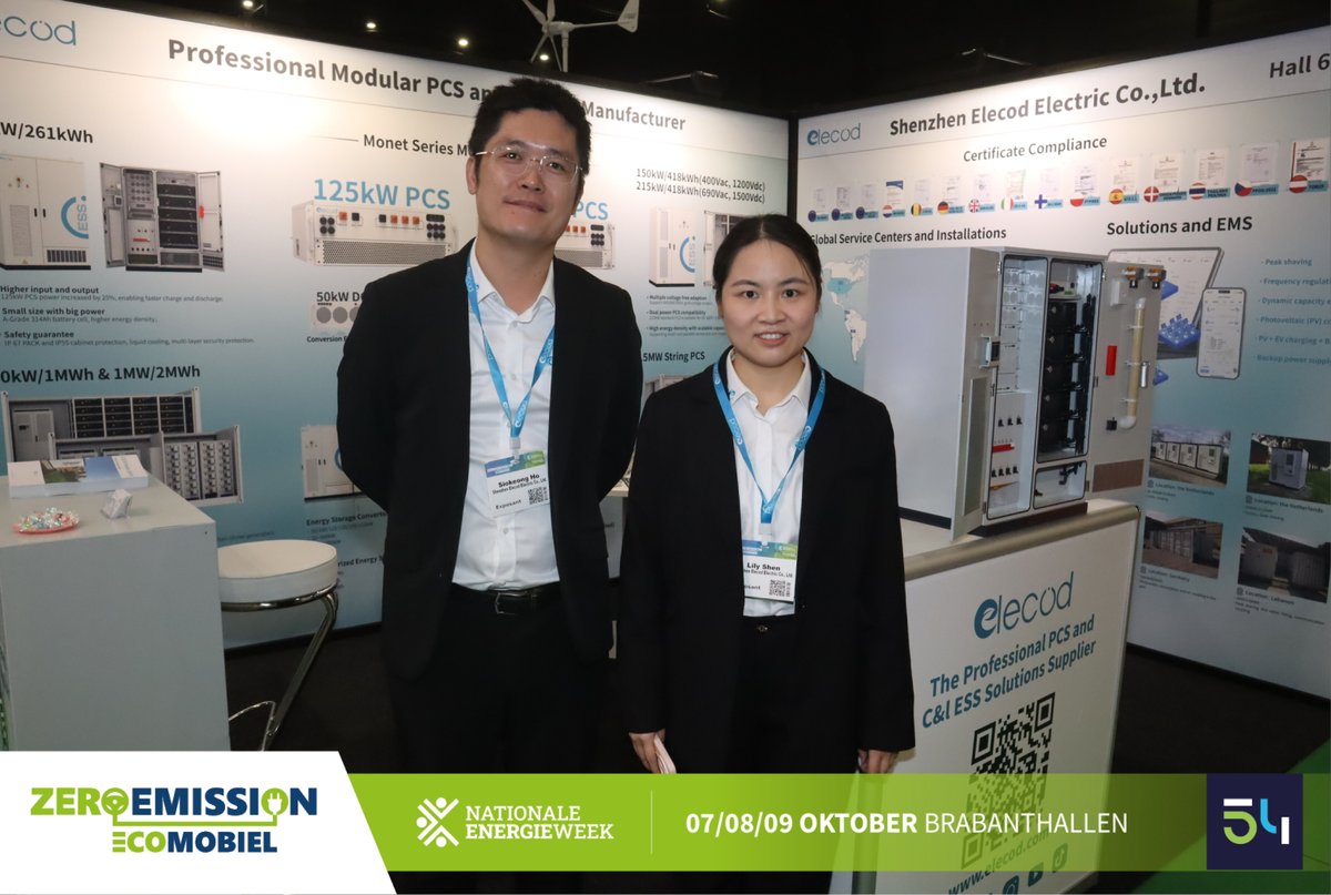 ElecodElectric's tweet image. Three amazing days at Vakbeurs Energie just wrapped up! 🎉
Thanks for all the love for Elecod’s PCS &amp;amp; C&amp;amp;I ESS solutions.
See you next year! 👋

Need help? Let’s talk 👉
🌐 elecod.com
📩 marking@elecod.com 

#EnergyStorage #ESS #PCS #VakbeursEnergie #SolarEnergy