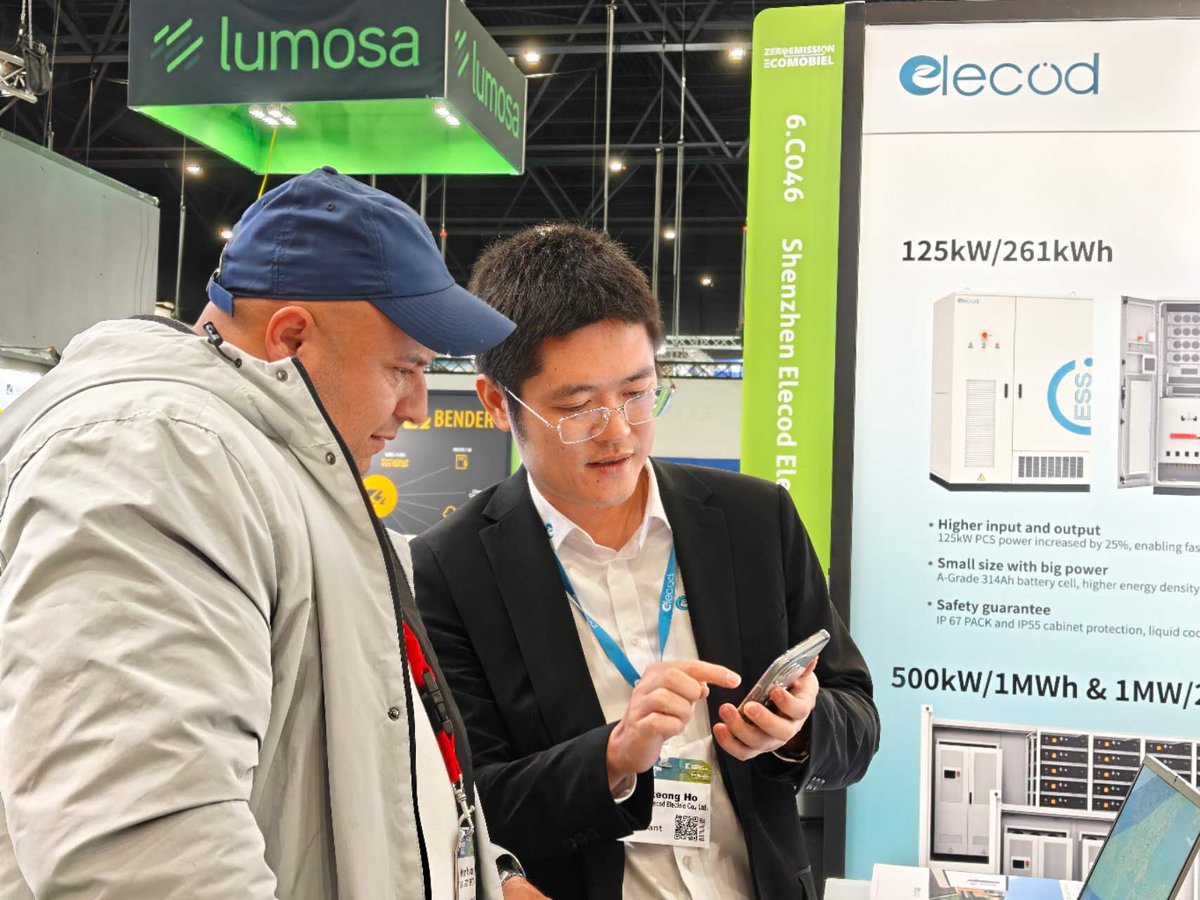 ElecodElectric's tweet image. Three amazing days at Vakbeurs Energie just wrapped up! 🎉
Thanks for all the love for Elecod’s PCS &amp;amp; C&amp;amp;I ESS solutions.
See you next year! 👋

Need help? Let’s talk 👉
🌐 elecod.com
📩 marking@elecod.com 

#EnergyStorage #ESS #PCS #VakbeursEnergie #SolarEnergy