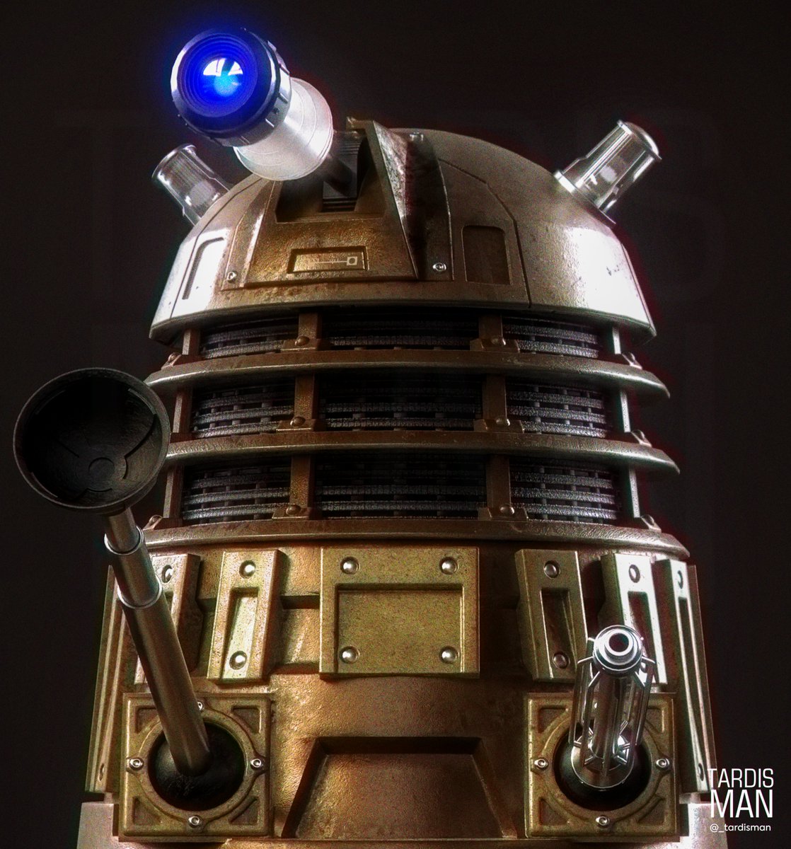 TARDISman550's tweet image. More Shots of the NSD Dalek 

something magical about the original Bronze Dalek 

love the Series 1 Vibes 

Rendered in Keyshot 

Enjoy Folks 

#DoctorWho #Dalek #3Dmodel #Keyshot #TARDIS