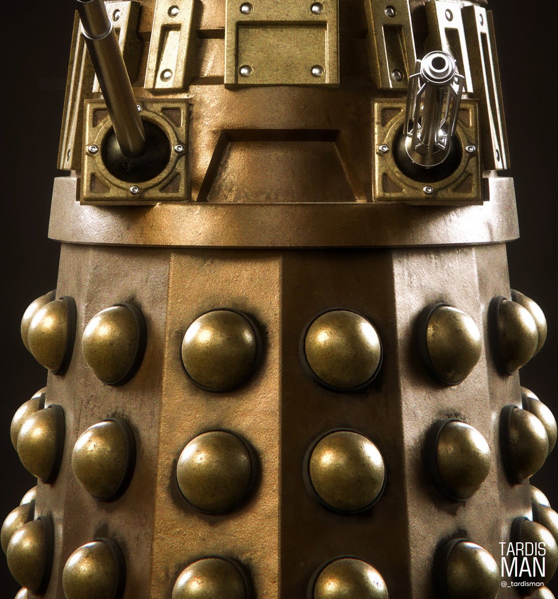 TARDISman550's tweet image. More Shots of the NSD Dalek 

something magical about the original Bronze Dalek 

love the Series 1 Vibes 

Rendered in Keyshot 

Enjoy Folks 

#DoctorWho #Dalek #3Dmodel #Keyshot #TARDIS