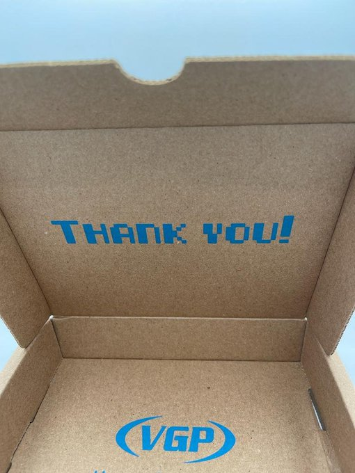 For those that don't know!

VGP doesn’t do bubble mailers. Every order ships in a cardboard box — FREE OF CHARGE, because that’s how we roll.
