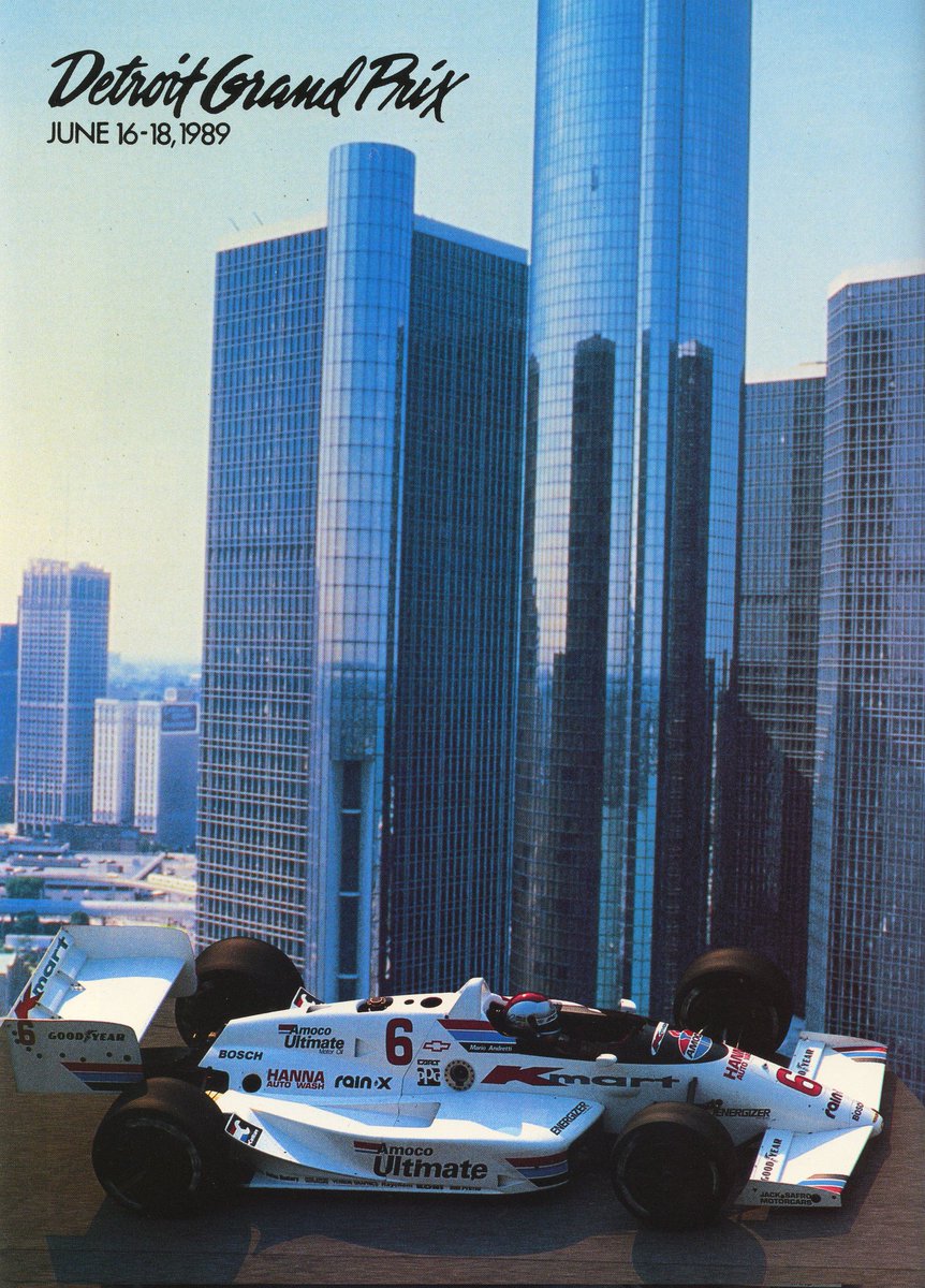 ChampCar4Ever's tweet image. 1989 print ad for the Detroit GP.