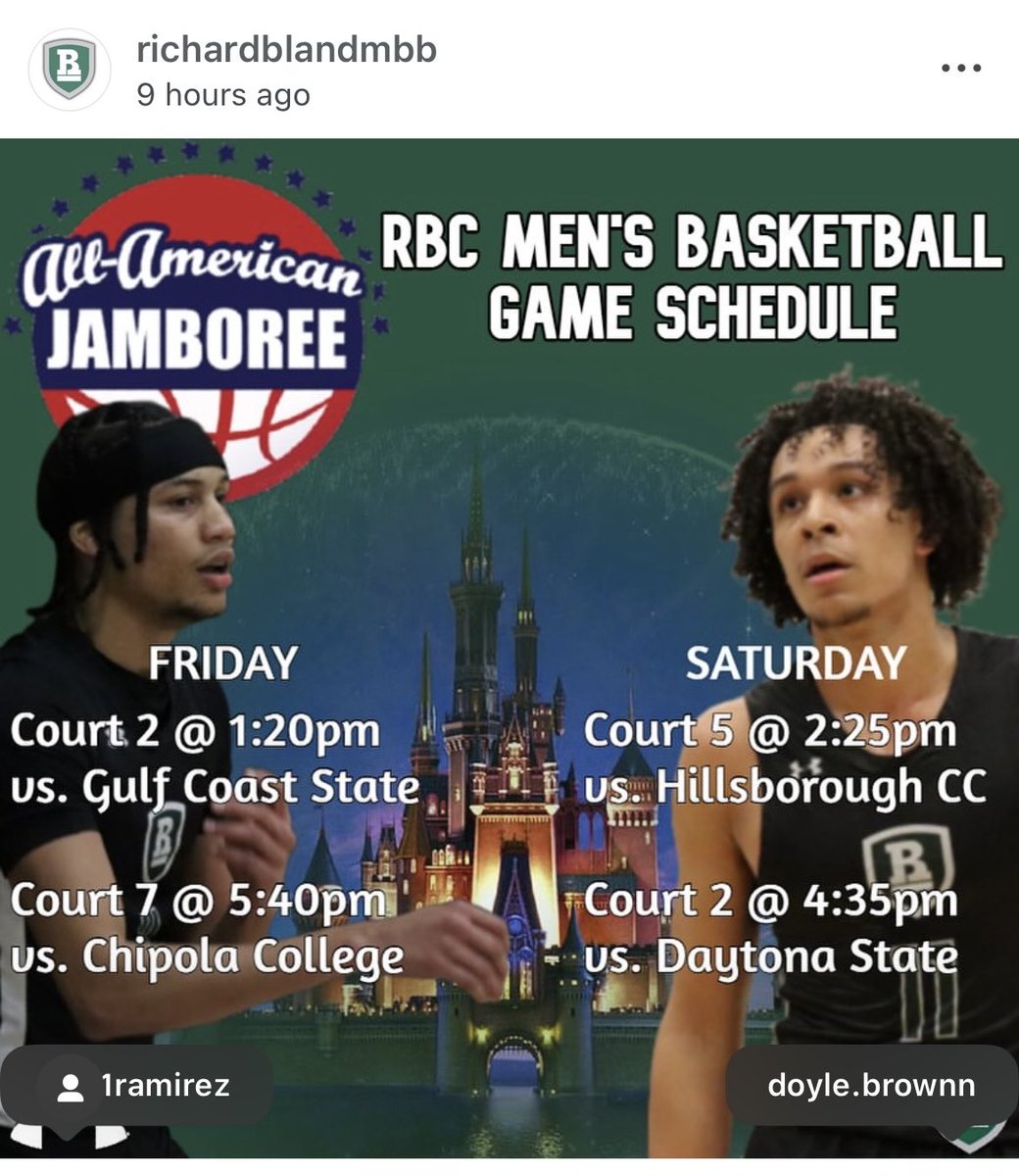 So excited for the opportunity for our players this weekend .<a href="/RBCMBB/">Richard Bland College Men’s Basketball</a> <a href="/_devans444_/">Dylan Evans</a> 
#GoStatesmen⚫️🟢