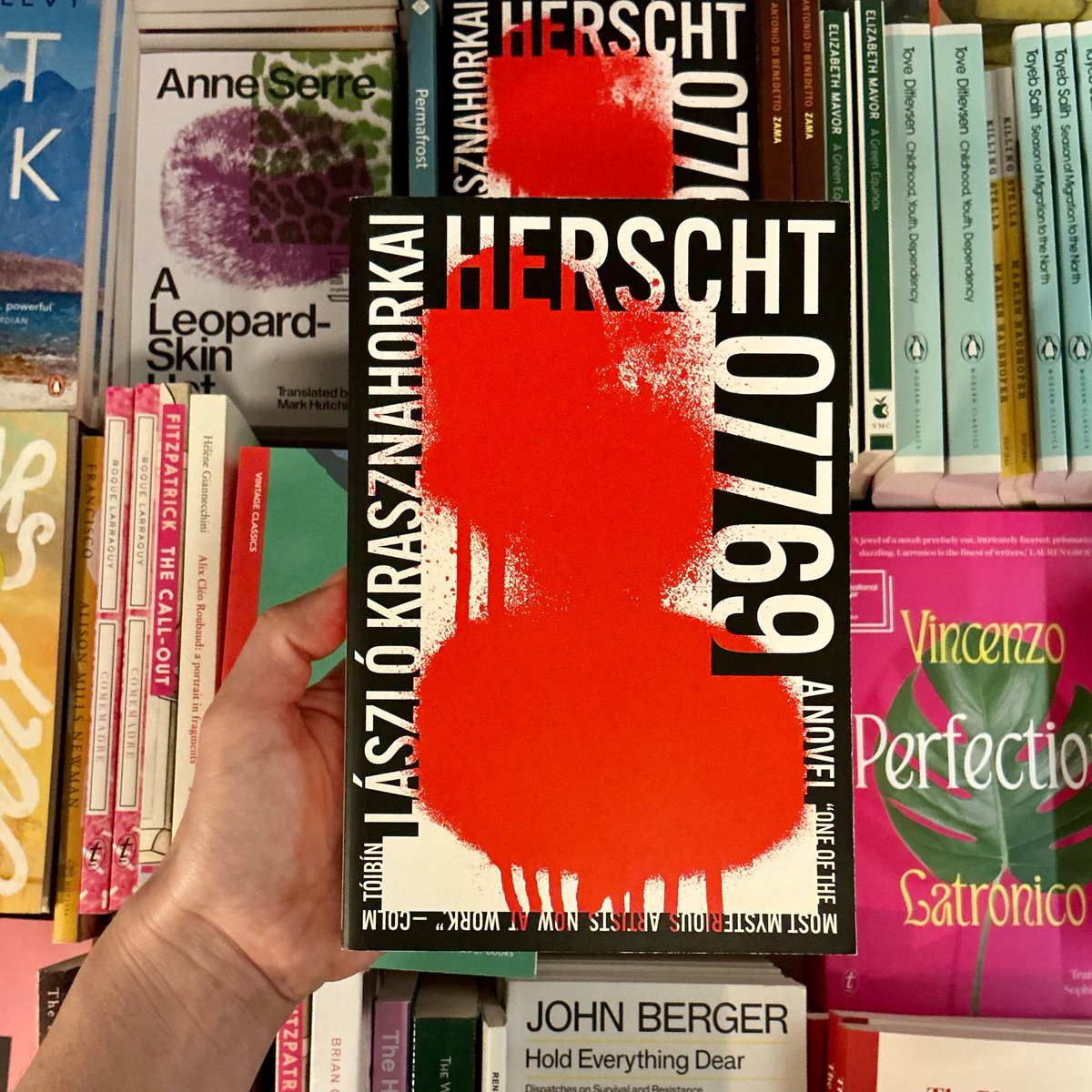 Congratulations to László Krasznahorkai, this year’s winner of the Nobel Prize for Literature and long-time resident on The Paperback staff reco table👌