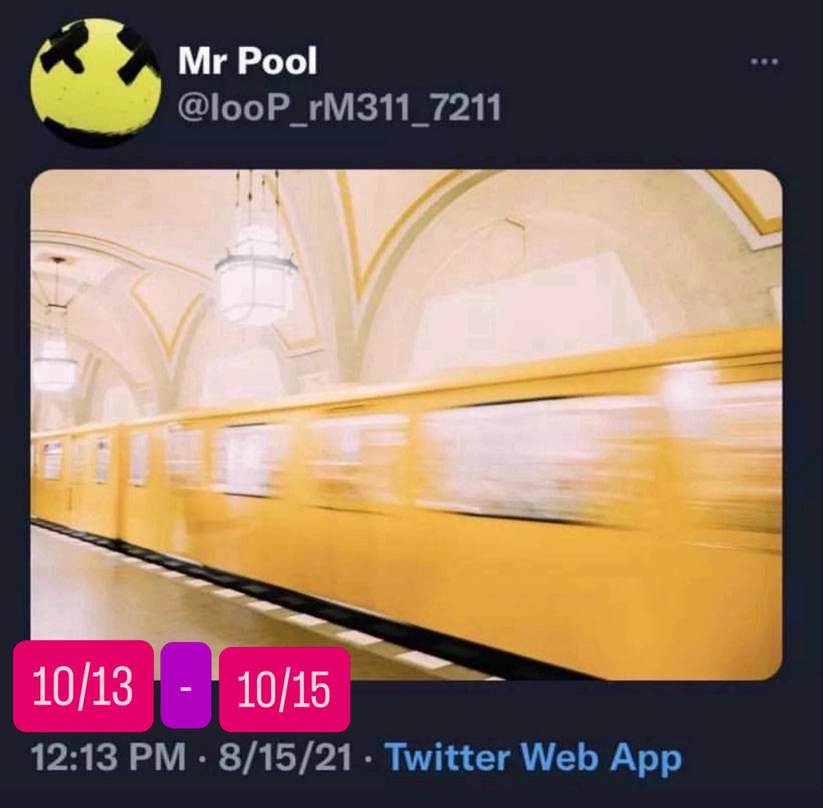 XRP_DigiGold's tweet image. 🟩🟩🟩🟩🟩🟩🟩

10/13 - 10/15

THE TRAIN 🚂 HAS 🚂 LEFT THE STATION

🟩🟩🟩🟩🟩🟩🟩