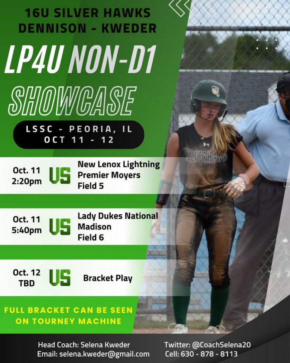 Big weekend coming up! Hope to see you there in Peoria! Here is our schedule👇<a href="/SilverHawkSball/">Silver Hawks</a> <a href="/CoachSelena20/">Selena</a>
