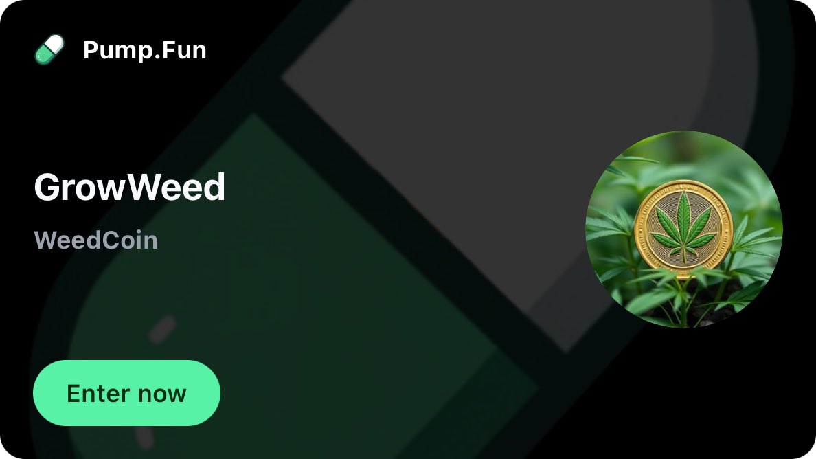 SlangingCrypto's tweet image. #420friendly #pumpfuncoins 
Anyone need one on one classes to learn to cultivate your own stash from start to finish?  Learn to grow before the great new gold rush  of marijuana begins in every state in the U.S. is legal

pump.fun/coin/Gs5EvzPXn…