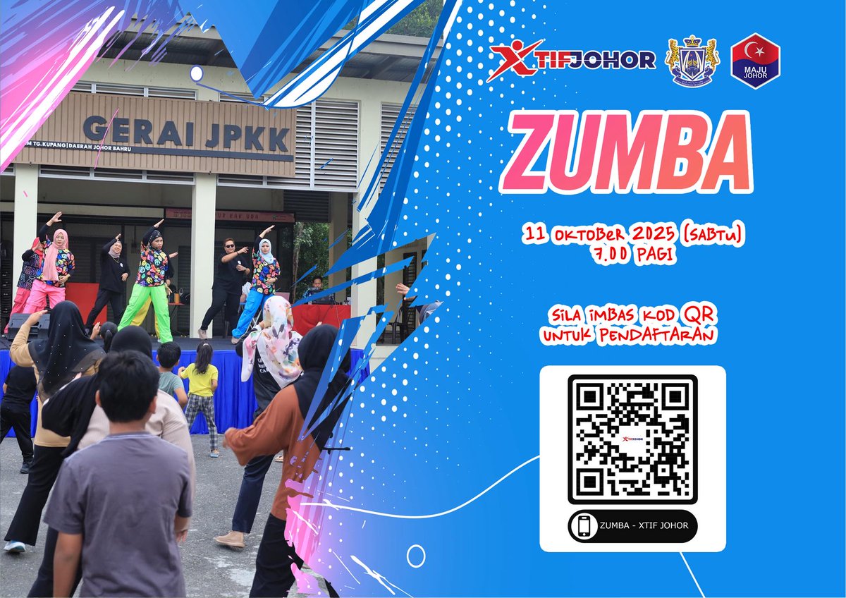 mbipofficial's tweet photo. JOM ZUMBA!

Bangun awal dan mulakan hari anda dengan penuh semangat! Sertai sesi Zumba yang pasti buat anda berpeluh sambil berseronok.

📷 11 Oktober 2025 (Sabtu)
📷 7.00 pagi https://t.co/sRC1a2IZ8Q