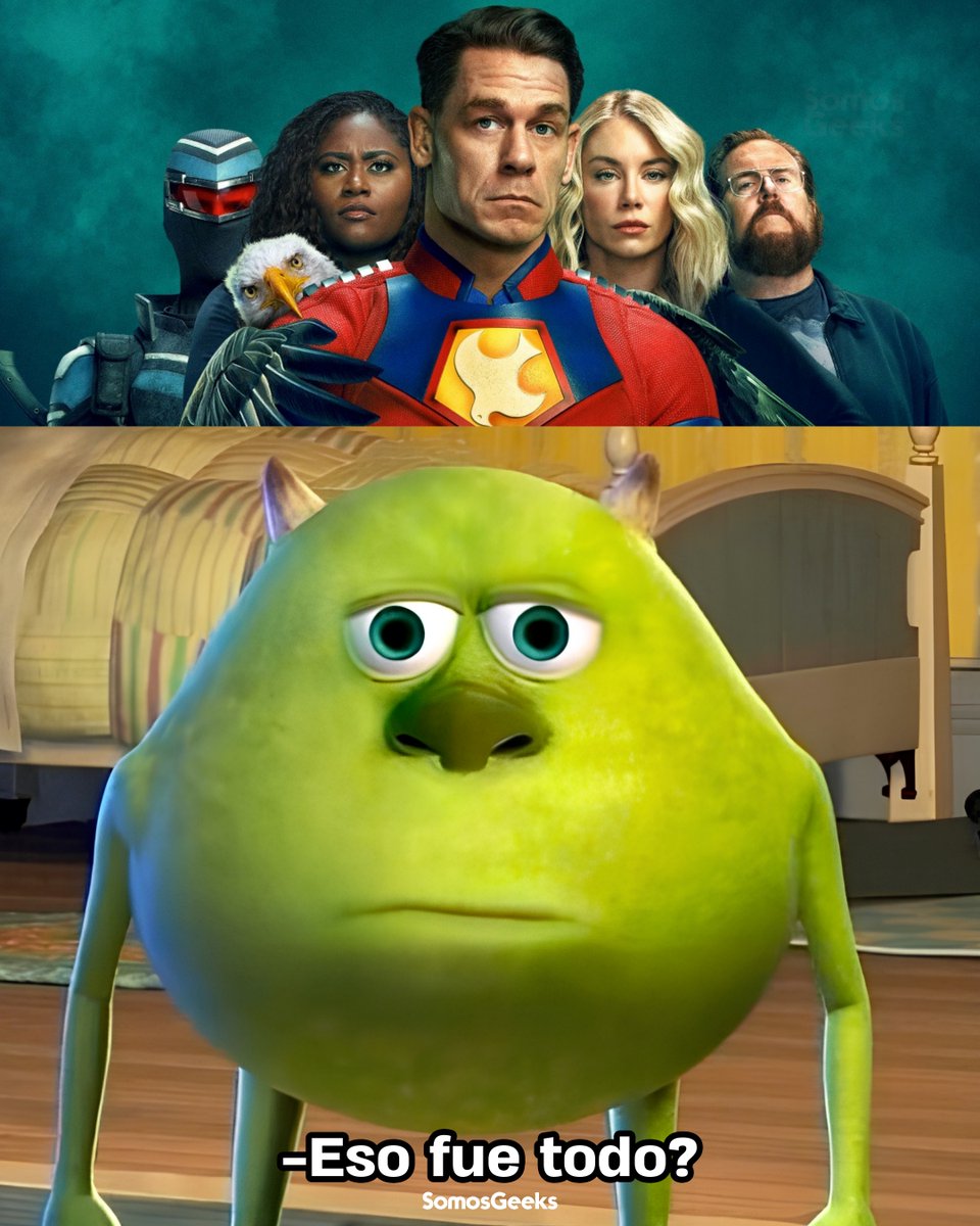 somosgeeksnews's tweet image. Todos después de ver el final de temporada de #Peacemaker.... 🤡