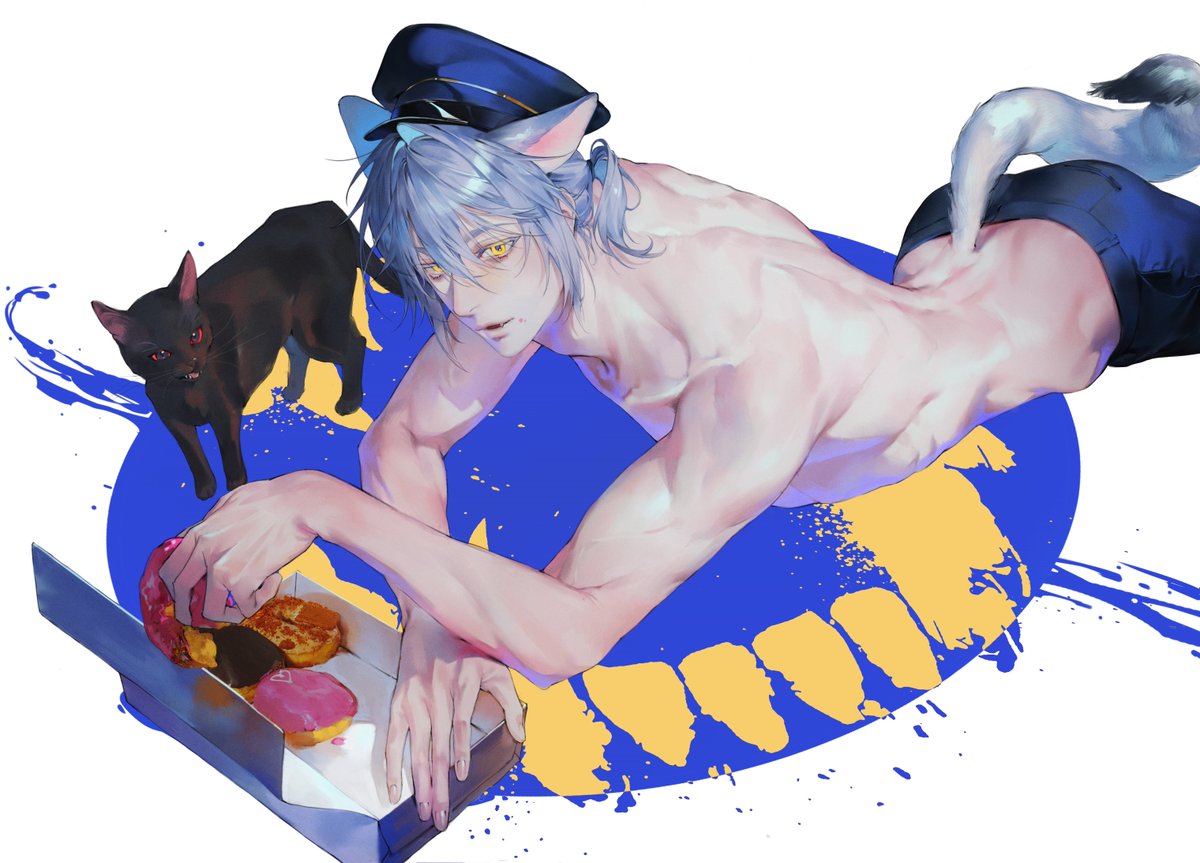 #1010생일에_도넛이_2개 
#괴담출근
🐺경비반장님