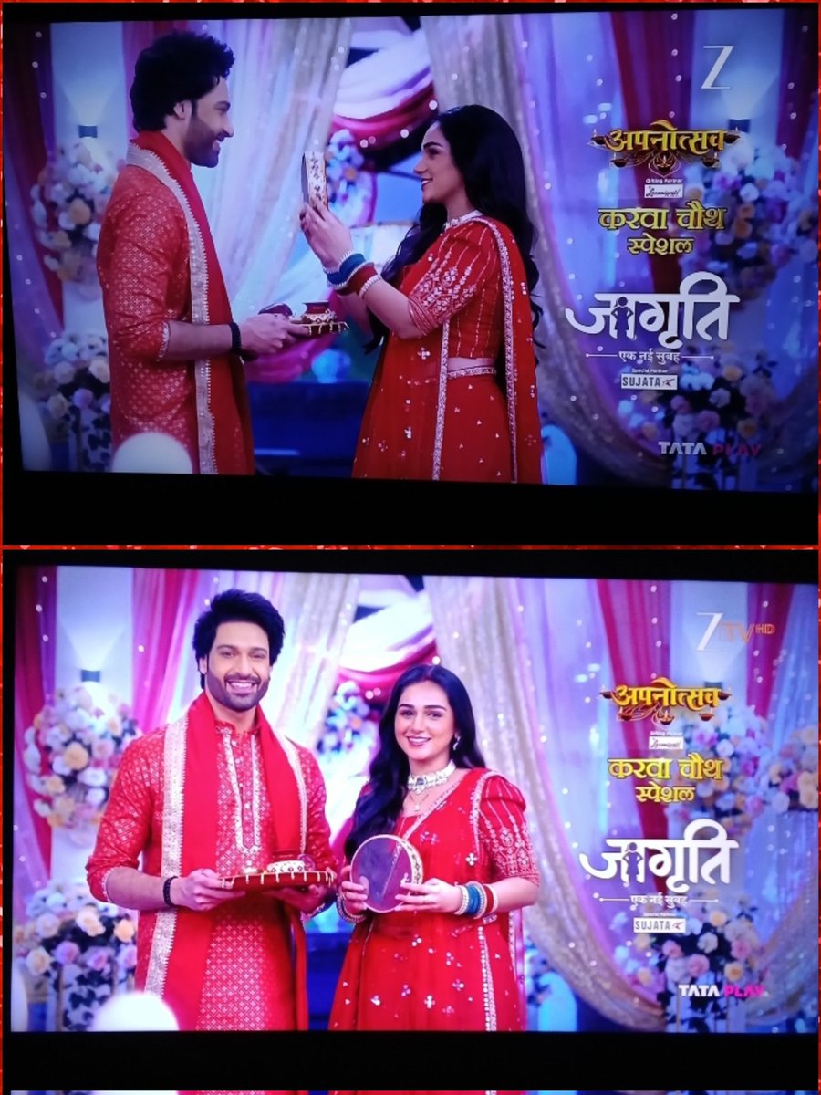 Gorgeous #SuJag In The Karwachauth Montage ❤️❤️‍🔥❤️❤️‍🔥❤️❤️‍🔥
#JagritiEkNayiSubah #VijayendraKumeria #RachnaMistry
 #SurajThakur #Jagriti