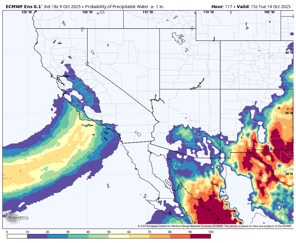 SeattleWXGuy's tweet image. Hello California, next weeks storm keeps trending up. #cawx