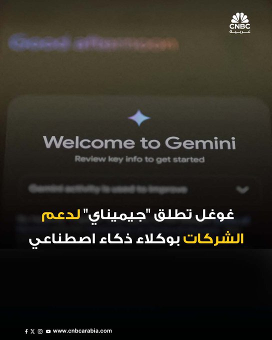 أعلنت غوغل عن خدمات "جيميناي إنتربرايز" و"جيميناي بيزنس" المخصصة للشركات، بهدف تمكين الموظفين من بناء وكلاء ذكاء اصطناعي يعتمدون على بيانات من منصات مثل بوكس ومايكروسوفت وسيلزفورس، دون الحاجة لمهارات برمجية. وتبدأ الاشتراكات من 21 دولاراً شهرياً للمستخدم الواحد 