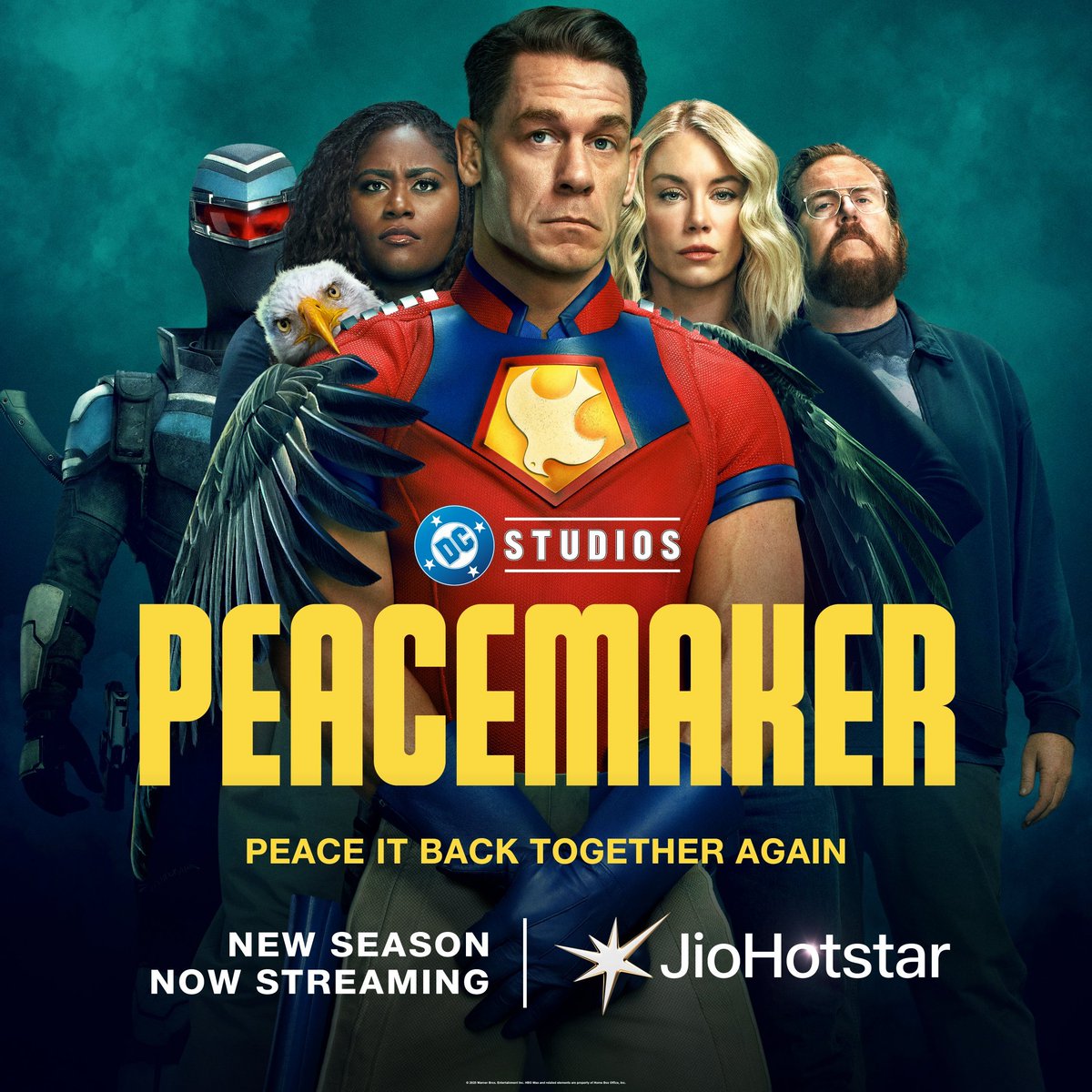 FlickMatic_'s tweet photo. Catch all episodes of DC’s #Peacemaker Season 2 — an action-comedy superhero series now streaming on @JioHotstar.
Season 2 With All 8 Episodes
Available in #Hindi, #Tamil & #English Audio
IMDb Rating:- 8.3/10
#PeacemakerS2 #Hbo #HBOOriginal #JioHotstar #HBOMAX @FlickMatic_ https://t.co/lVDLC5CJ4D