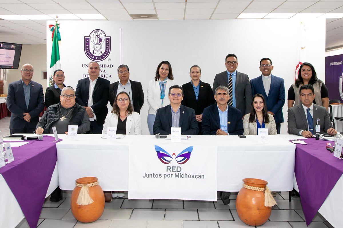 Bajo la conducción de su nueva mesa directiva, la <a href="/RedJuntosMich/">Red Juntos Por Michoacán</a>, de la que forma parte la <a href="/uvaq/">UVAQ</a>, celebró su sesión ordinaria en la <a href="/ComunidadUNLA/">UNLA</a>, donde se presentaron nuevos proyectos y avances en torno a la educación. uvaq.edu.mx/nueva-noticias/
#EnLaUVAQeresTú