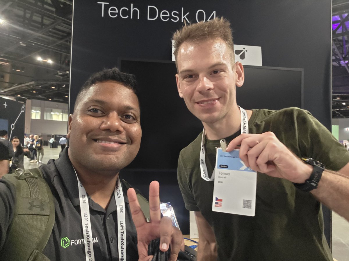ethanolivertroy's tweet image. Really cool things coming out of open source from @IBM
I&apos;ll definitely be looking into attending the whole week next year
So many tools to take back to the lab 😈🧪 #ibmtechxchnage #techxchange