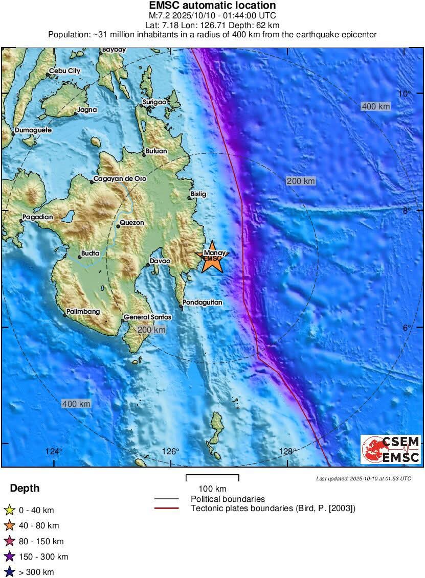 LilianD06613178's tweet image. Distancia: 63 km al NE de Mati, Filipinas / pop: 105.000 / hora local: 09:43:59.1 2025-10-10
18 km al ENE de Manay, Filipinas / pop: 20.300 / hora local: 09:43:59.1 2025-10-10

FUENTE: #EMCS