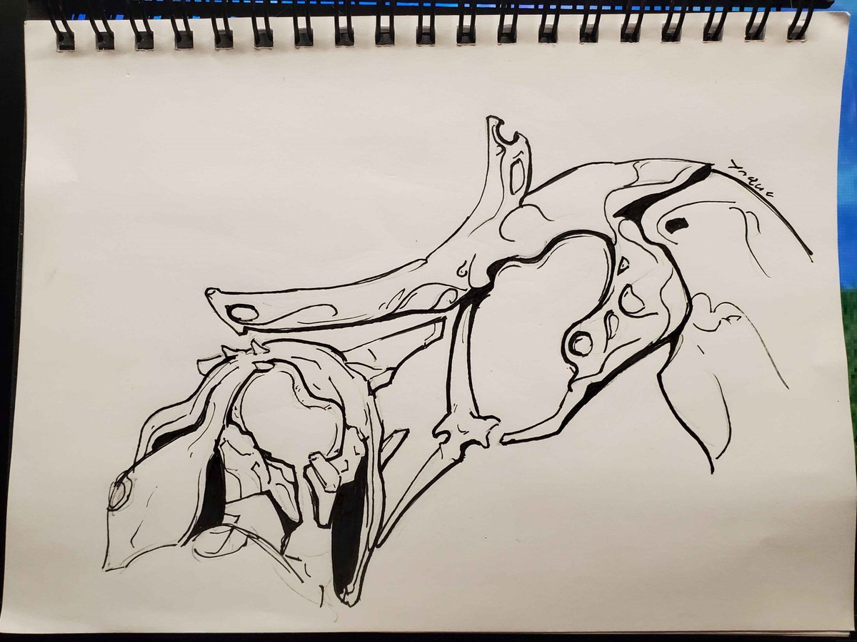 _ynque's tweet image. A Dagath piece for 
Day 9: Naberus
#Tennotober2025