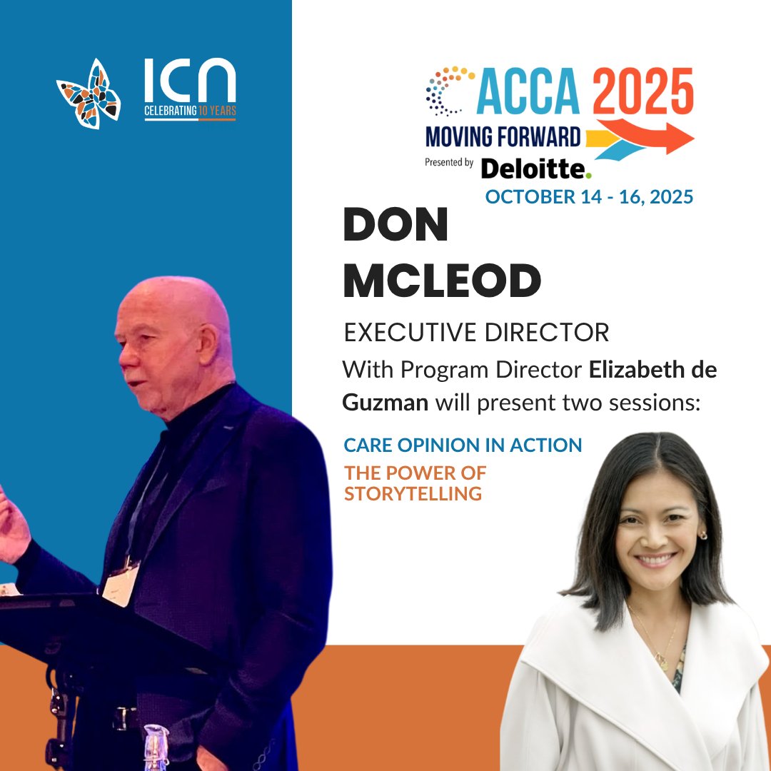 We’re joining the <a href="/ACCAssoc/">ACCA</a> next week in Edmonton! 💙 Don McLeod &amp; Elizabeth de Guzman will share how Care Opinion turns stories into insights that build trust, improve care &amp; ensure every voice is heard.