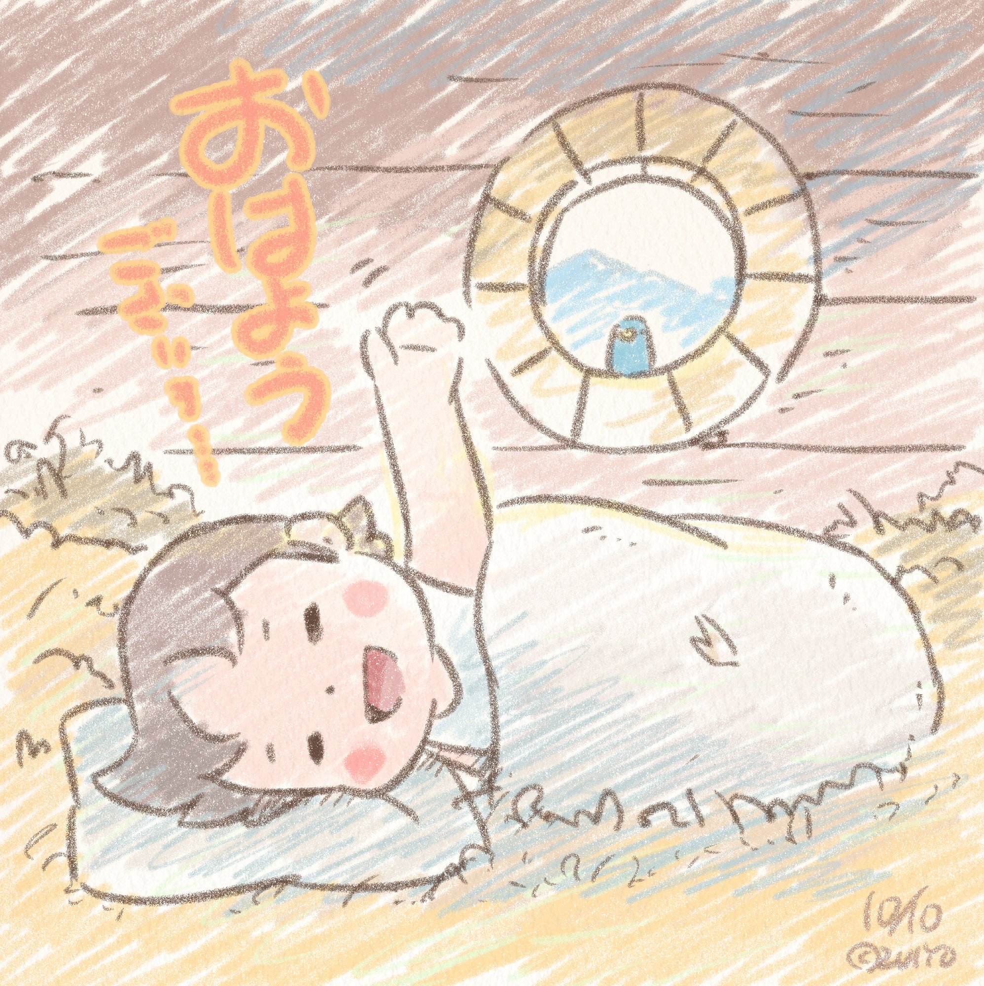 流通数1点✨】アルプスの少女ハイジ〜花咲く丘（水彩）、根拠4.5.