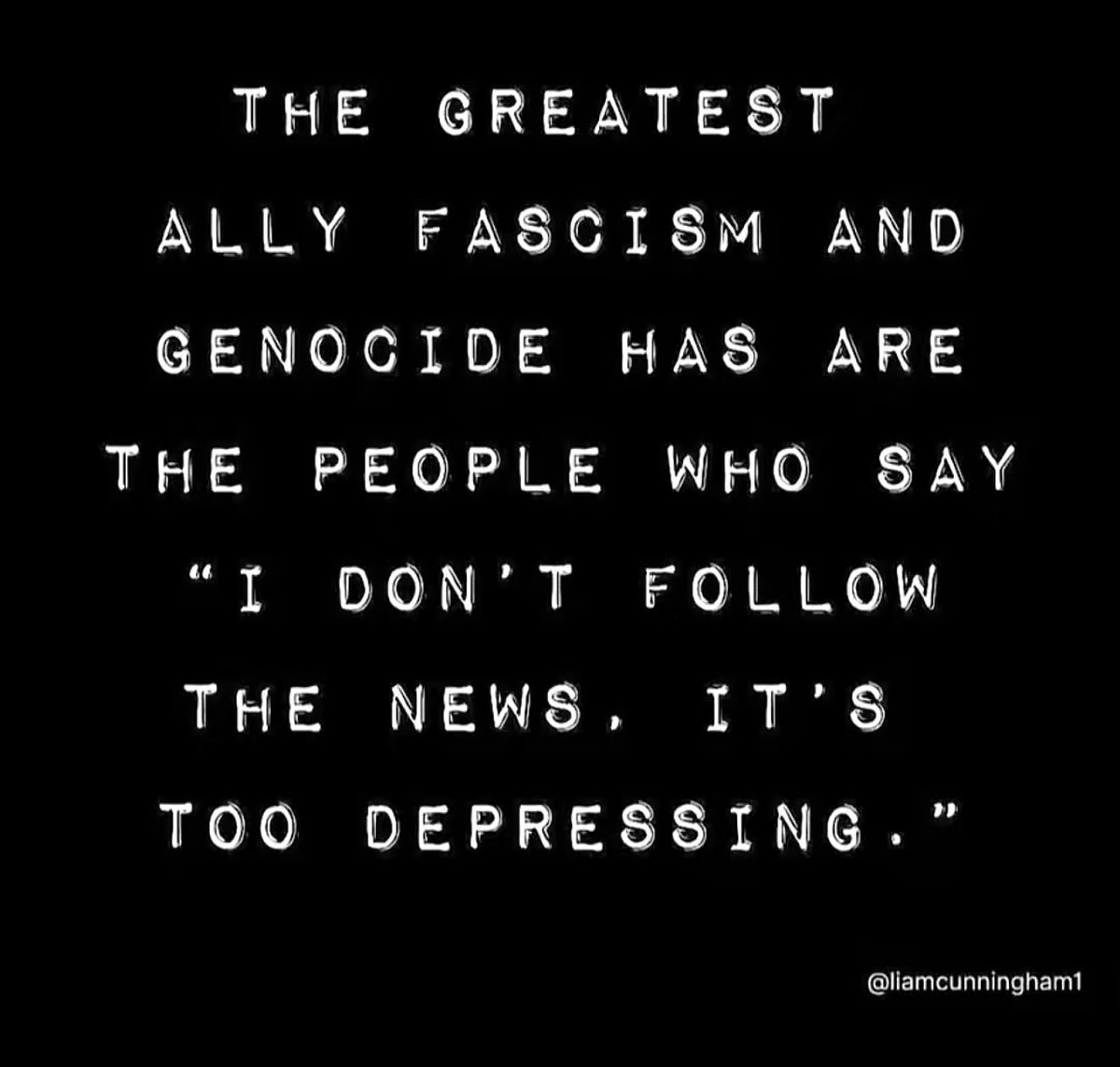 cwebbonline's tweet image. Sometimes we need a moment, but if you tune out completely, they win. Fascism doesn’t need your support, just your silence.