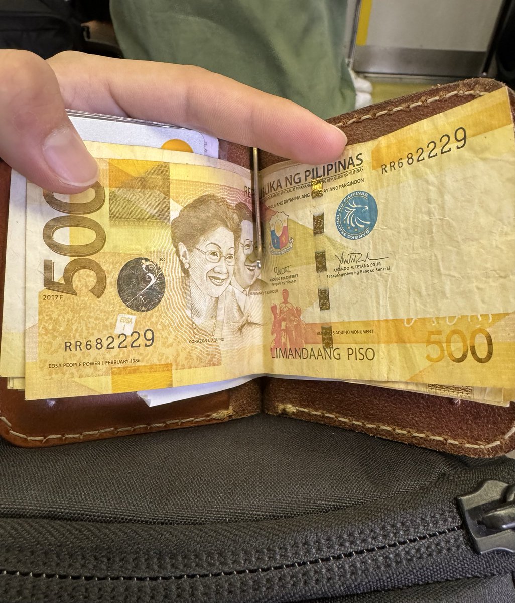 駐車場でお金払おうと、財布開いたらペソだった。確かに帰国してから財布開いてない。