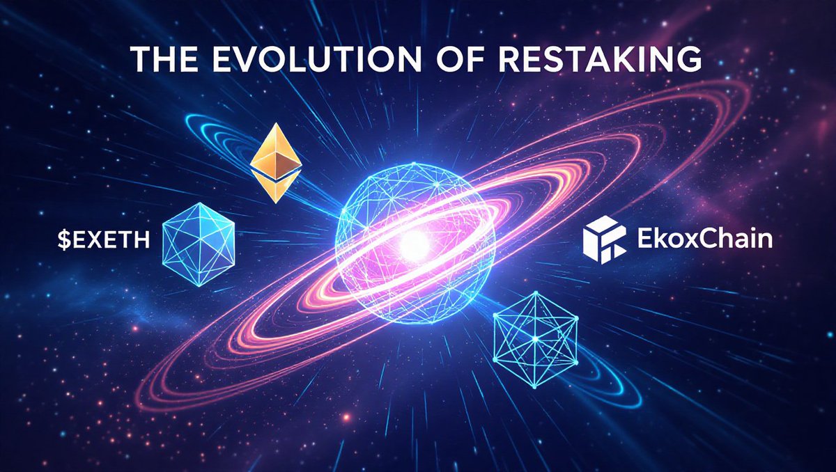 From yield to intelligence, from protocol to ecosystem - Ekox represents a shift in how restaking will be built and understood.

It began with $eXETH unlocking liquidity.
Then came AI Cube, learning and adapting in real time.
Now, with EkoxChain and governance, the system evolves