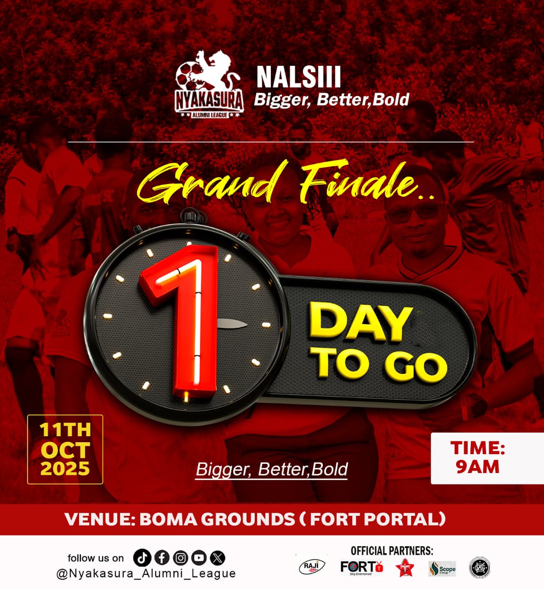 24hrs to go ladies and gentlemen!
Come on you Enkaito #COYE
Safe travels y'all to the tourism city Fortportal.
🫶🫶🔥💪🤞✌️🤸