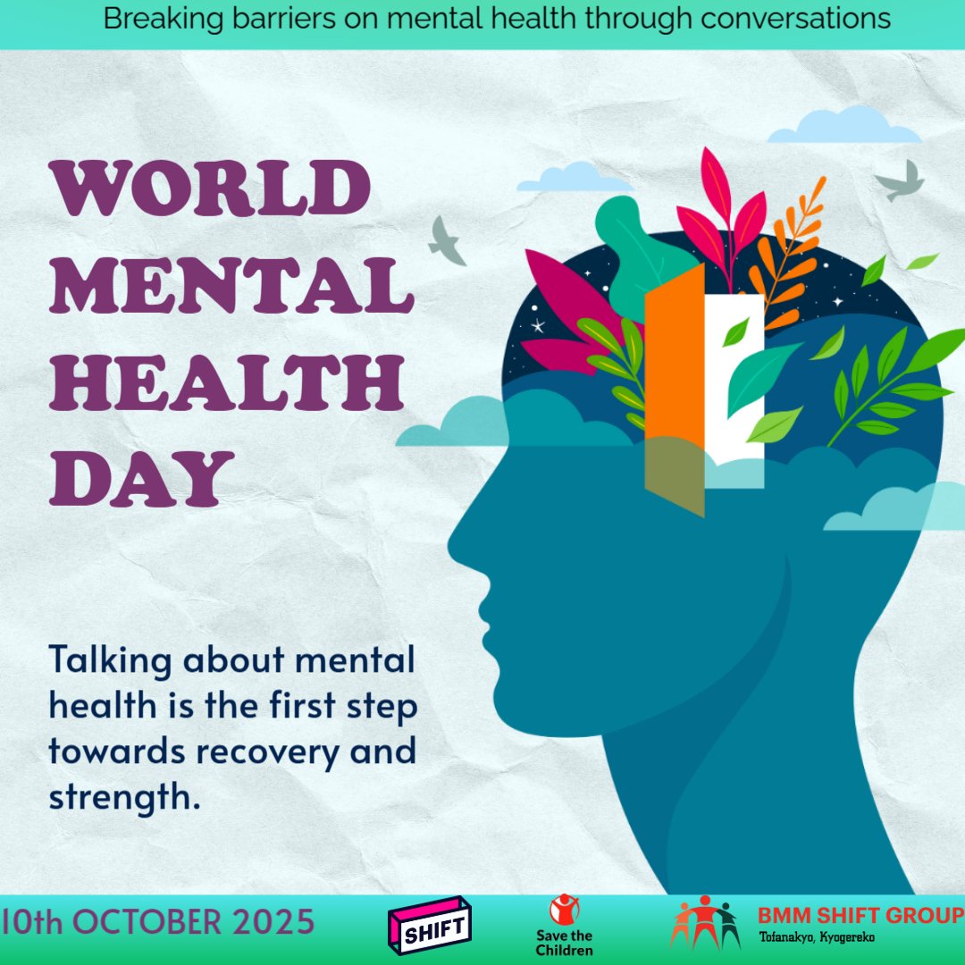 BMMShifters's tweet image. We join the world in celebrating the #worldmentalhealthday2025 on the the theme "Access to Services: Mental Health in Catastrophes and Emergencies". 

#shiftnow  #BMMYouth  #MentalHealthCannotWait 
@savechildrenug  @STFUganda