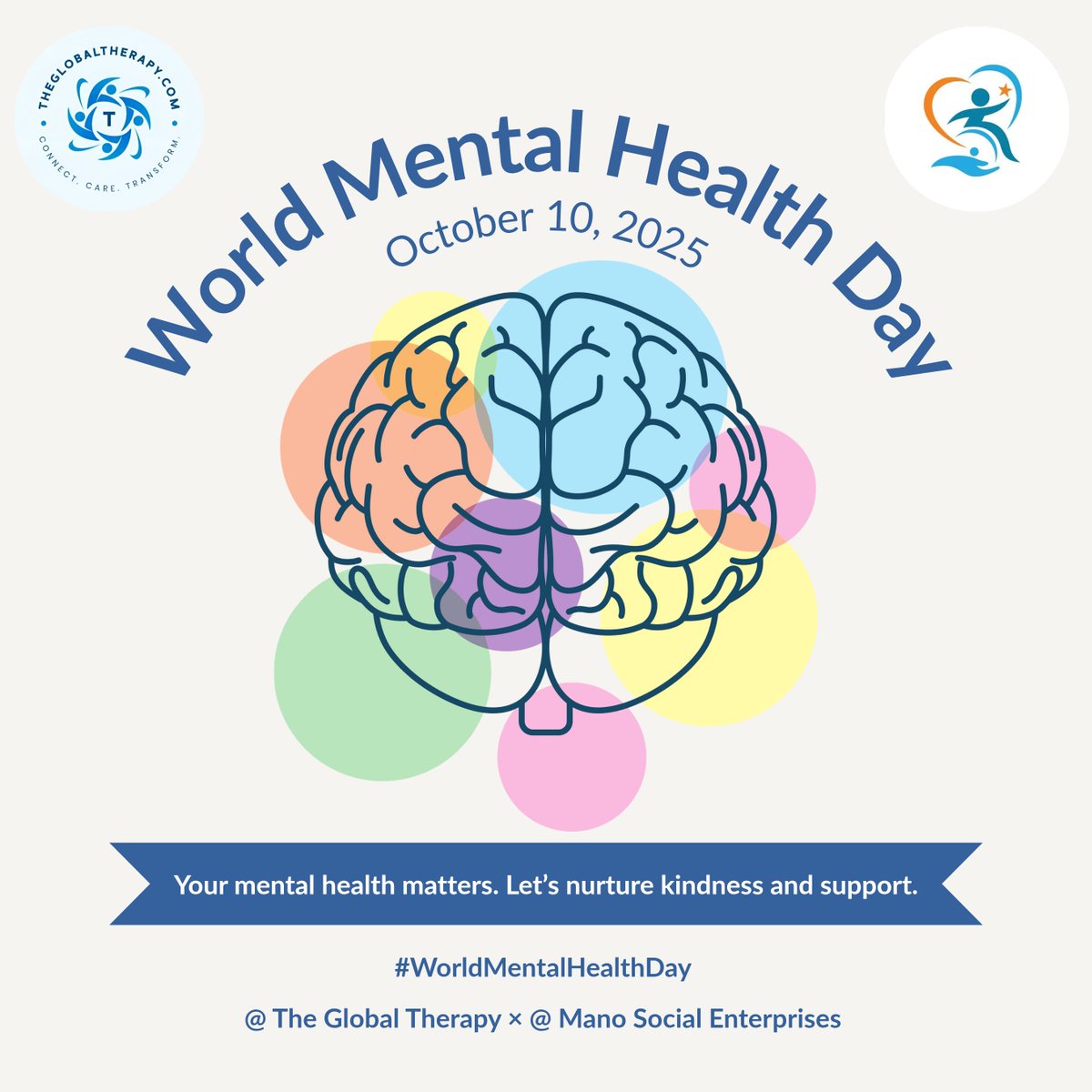 mano_socialent's tweet photo. 🧠 Your mental health is your greatest wealth. Let’s build a culture of kindness, one small act at a time.Every mind deserves care, compassion, and understanding.
Join us in breaking the stigma ✨
#WorldMentalHealthDay #MindfulFuture #TheGlobalTherapy https://t.co/rKlkZOOtEb