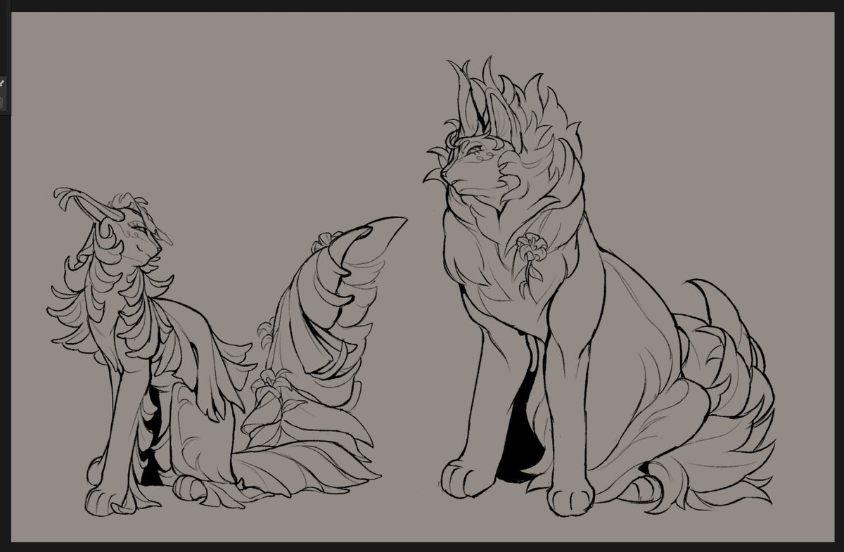 exocynraku's tweet image. holy lineart