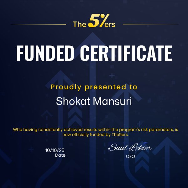Shokatmansoori1's tweet image. Both passed on the same day same account size... Let&apos;s see who&apos;s faster⚡@fundingpips @Khldfx @the5erstrading @SaulThe5ers
#the5ers #fundingpips #forextrader #CryptoTrading